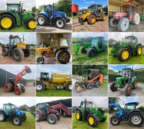 THE SOUTH WEST JULY ONLINE TIMED AUCTION OF TRACTORS, VEHICLES & EXCAVATORS, FARM MACHINERY, LIVESTOCK & GENERAL EQUIPMENT