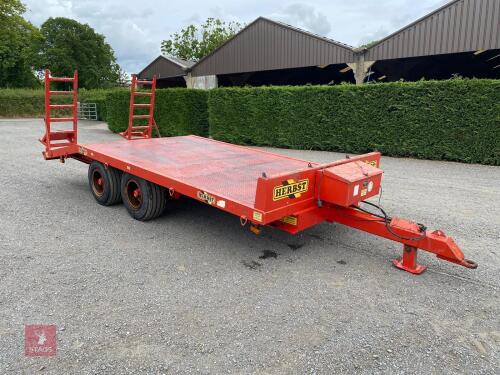 2007 HERBST 16' LOW LOADING TRAILER