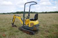 2015 WACKER NEUSON 0.8 TONNE MINI DIGGER - 4