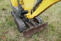 2015 WACKER NEUSON 0.8 TONNE MINI DIGGER - 12