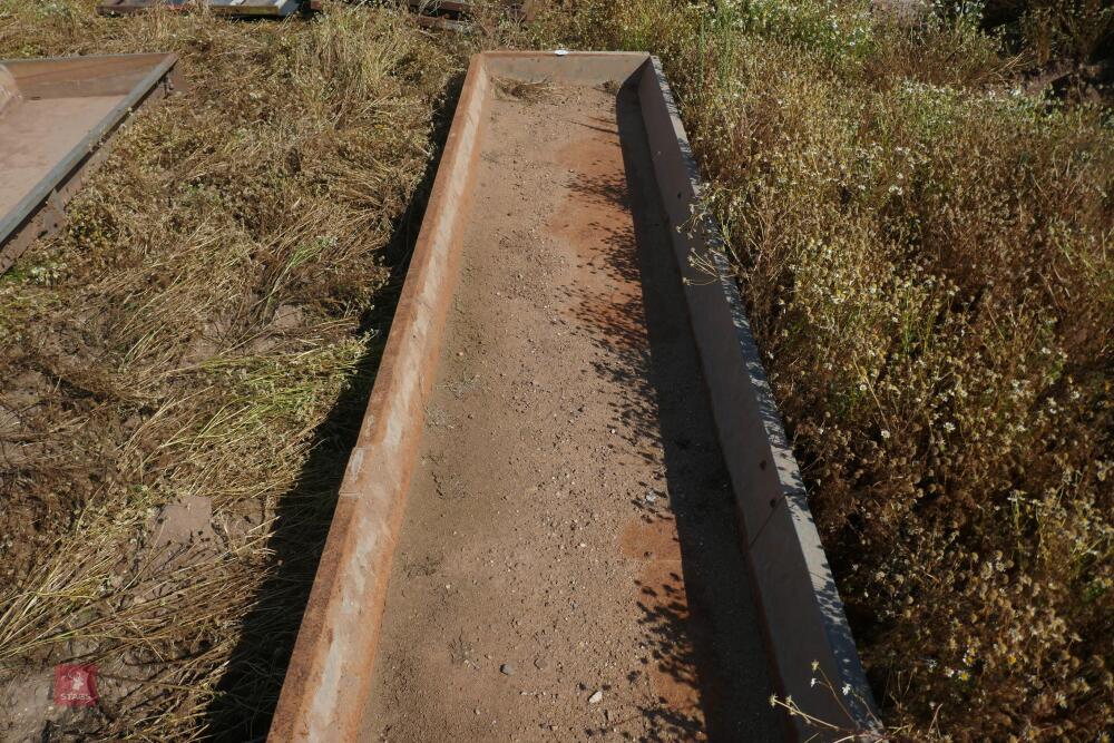 6M GALVANISED FEED TROUGH