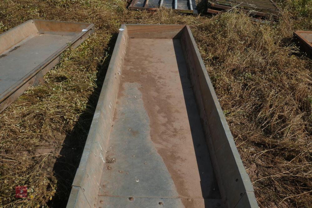 6M GALVANISED FEED TROUGH