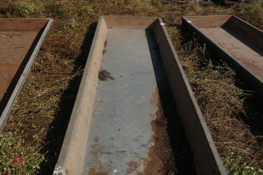 6M GALVANISED FEED TROUGH