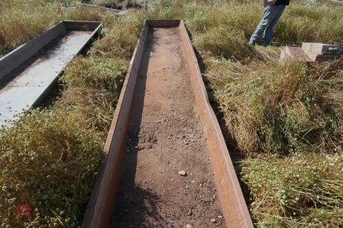 6M GALVANISED FEED TROUGH