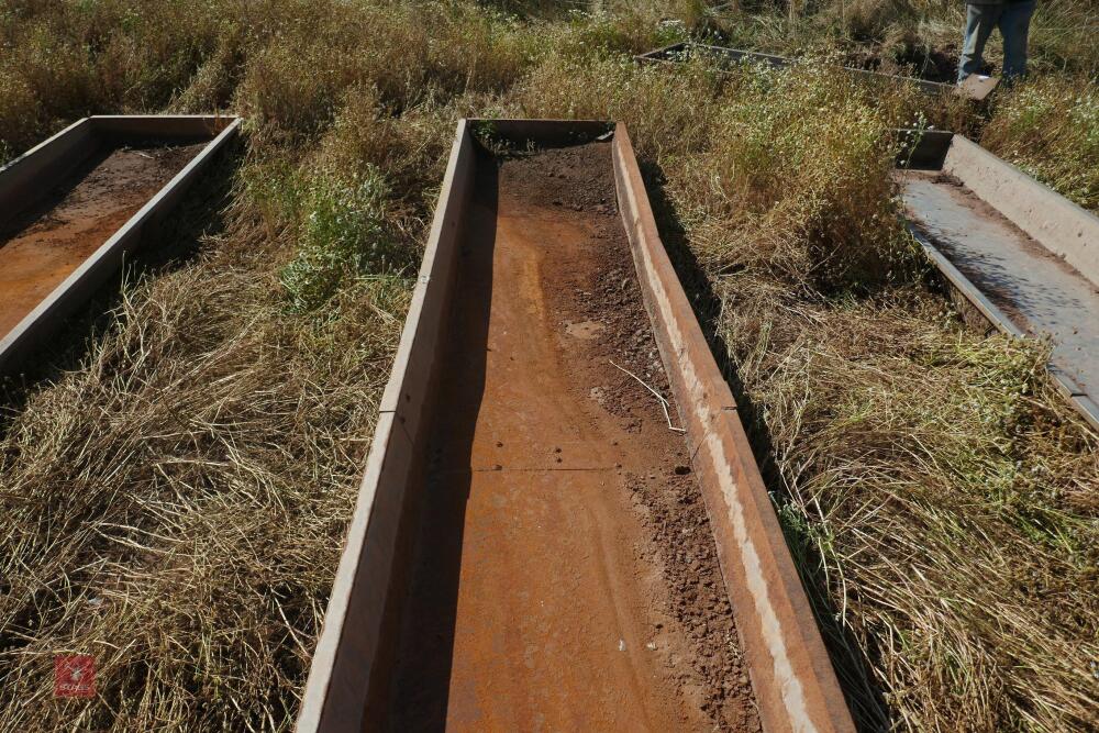 6M GALVANISED FEED TROUGH