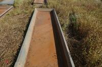 6M GALVANISED FEED TROUGH