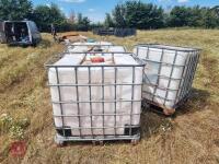 4 IBC TANKS & CAGES