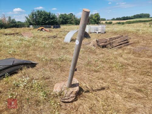 1.5M GALVANISED GATE POST