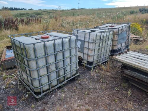 3 IBC TANKS & CAGES