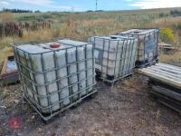 3 IBC TANKS & CAGES