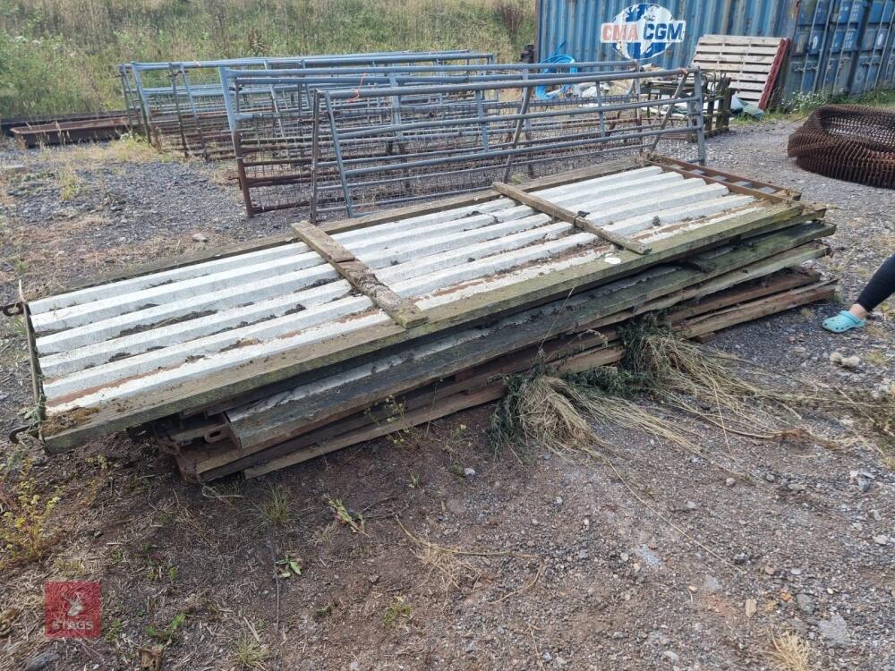 8 X CORREGATE SHEET HURDLES