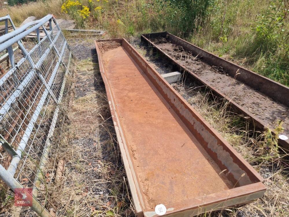 6M GALVANISED FEEDING TROUGH