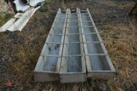 3 X 9' GALVANISED FEED TROUGHS - 5