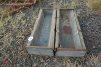 2 X 3' FEED TROUGHS - 2