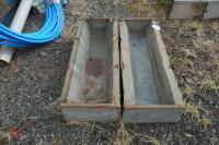 2 X 3' FEED TROUGHS - 4