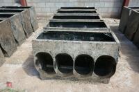 5 X 4' PLASTIC LIVESTOCK FEEDERS - 5