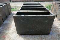 5 X 4' PLASTIC LIVESTOCK FEEDERS - 6