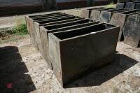 5 X 4' PLASTIC LIVESTOCK FEEDERS - 6