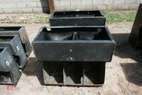 2 X 3' PLASTIC LIVESTOCK FEEDERS - 2