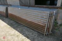 6 X 10' SHEETED GALVANISED HURDLES - 12