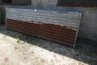 6 X 10' SHEETED GALVANISED HURDLES - 15