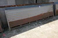 6 X 10' SHEETED GALVANISED HURDLES - 6