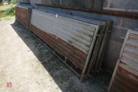 6 X 10' SHEETED GALVANISED HURDLES - 12