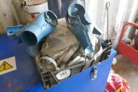 BOX OF AUGER SPARES, CLAMPS ETC - 3