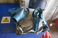 BOX OF AUGER SPARES, CLAMPS ETC - 4