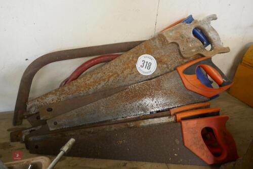 JOB LOT OF HAND SAWS