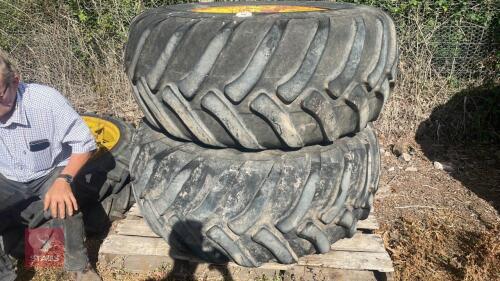 2 TRELLEBORG 600/60-30.5 TRACTOR TYRES