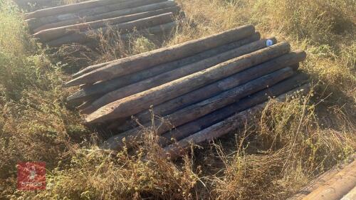 APPROX 25 1.6M WOODEN FENCE STAKES