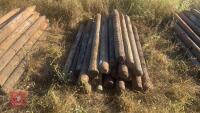 APPROX 25 1.6M WOODEN FENCE STAKES - 3