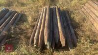 APPROX 25 1.6M WOODEN FENCE STAKES - 6