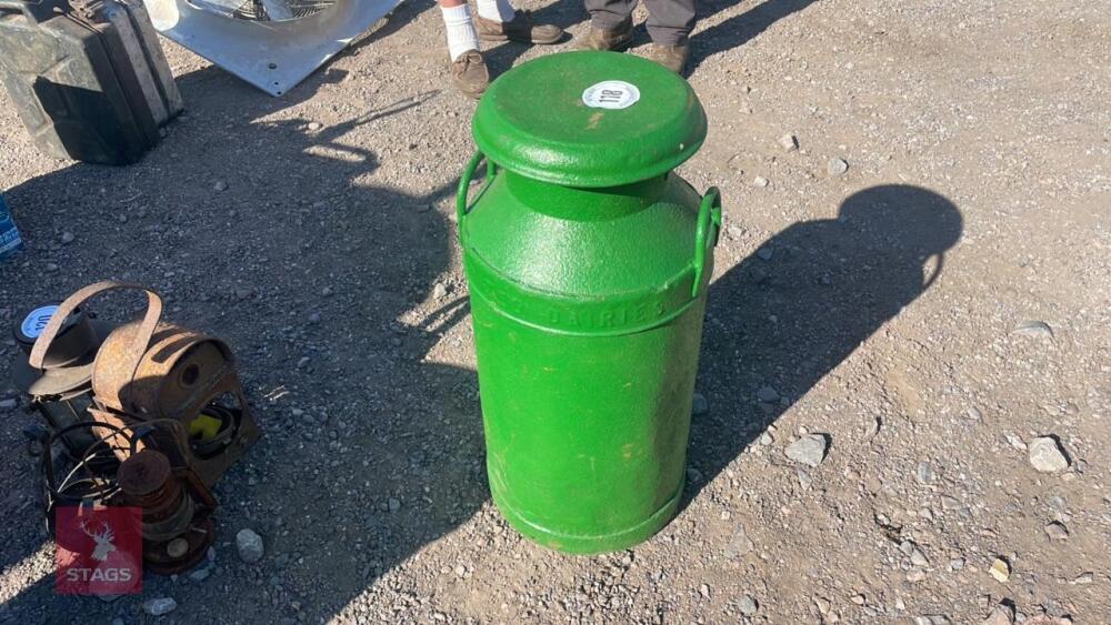 GREEN MILK CHURN