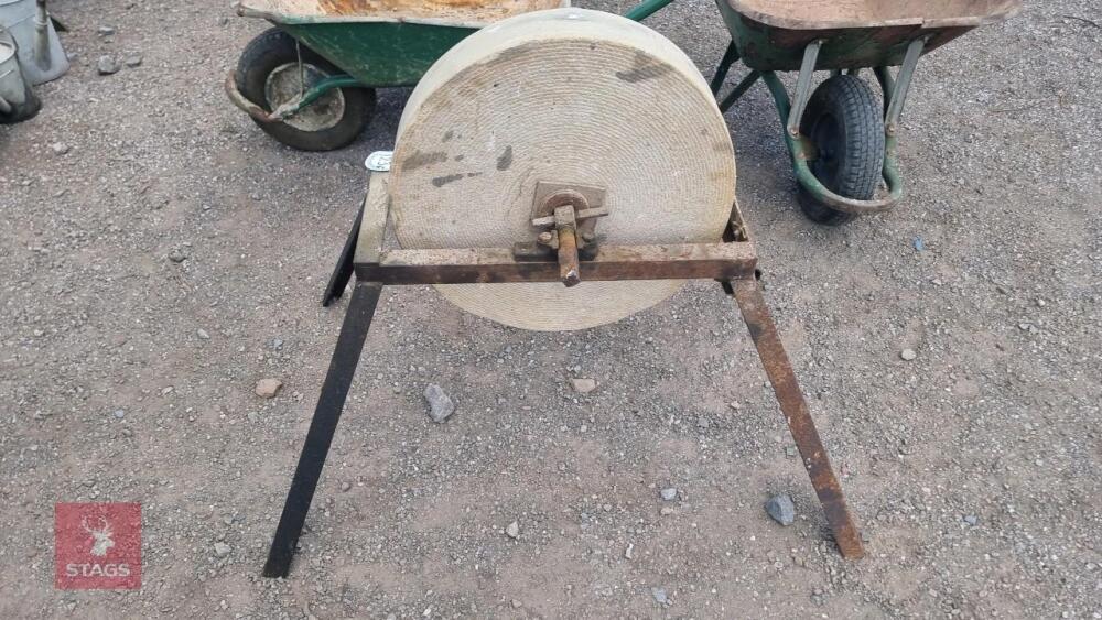 SAND STONE SHARPENER AND FRAME