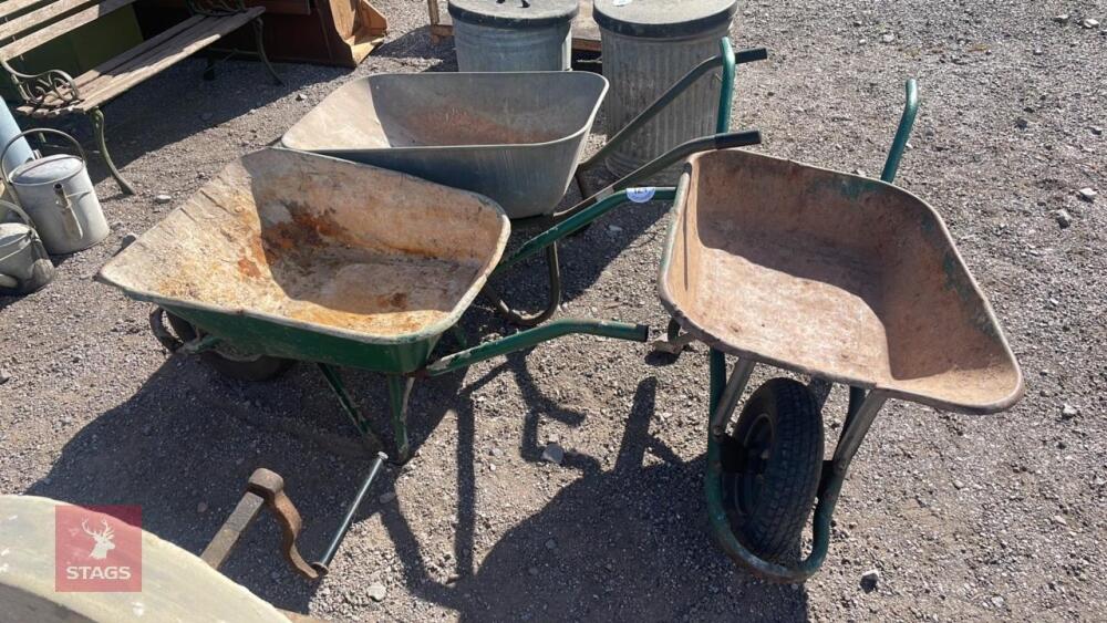 3 WHEELBARROWS