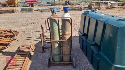 GAS TROLLEY AND ARGON GAS BOTTLES