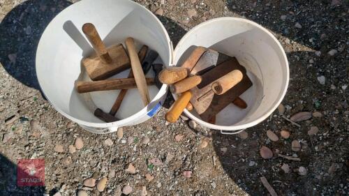 2 BUCKETS OF HAND TOOLS