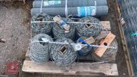 6 ROLLS OF BARBED WIRE - 4