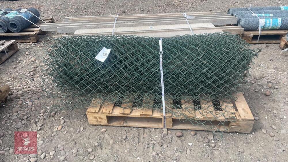 25M X 1.4M ROLL OF CHAIN LINK FENCING