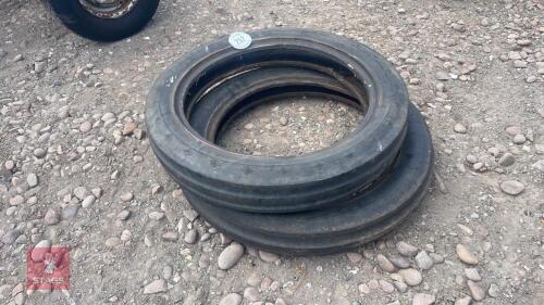 2 X FRONT TYRES