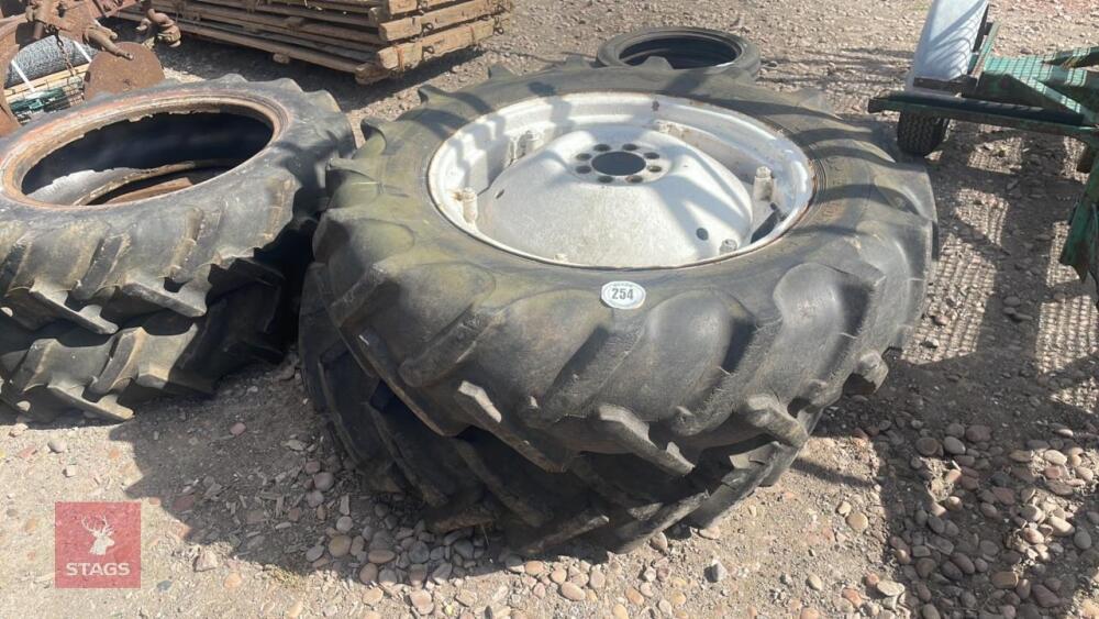 2 X 12.4 11-28 TRACTOR RIMS AND TYRES