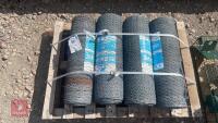 4 X 5M ROLLS OF HEXAGONAL WIRE - 3