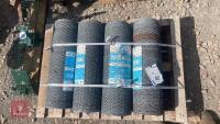 4 X 5M ROLLS OF HEXAGONAL WIRE - 5