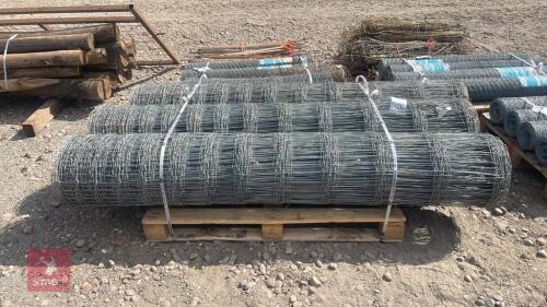 3 X ROLLS OF EX FENCE LIGHT DEER NETTING