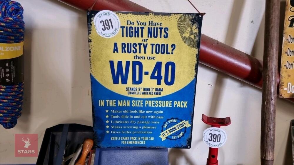 WD 40 SIGN