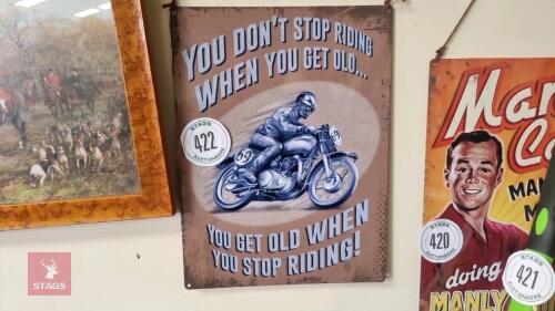 MOTORBIKE SIGN