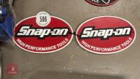 2 X SNAP-ON SIGNS - 2