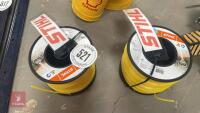 2 REELS OF STIHL STRIMMER 3MM CORD